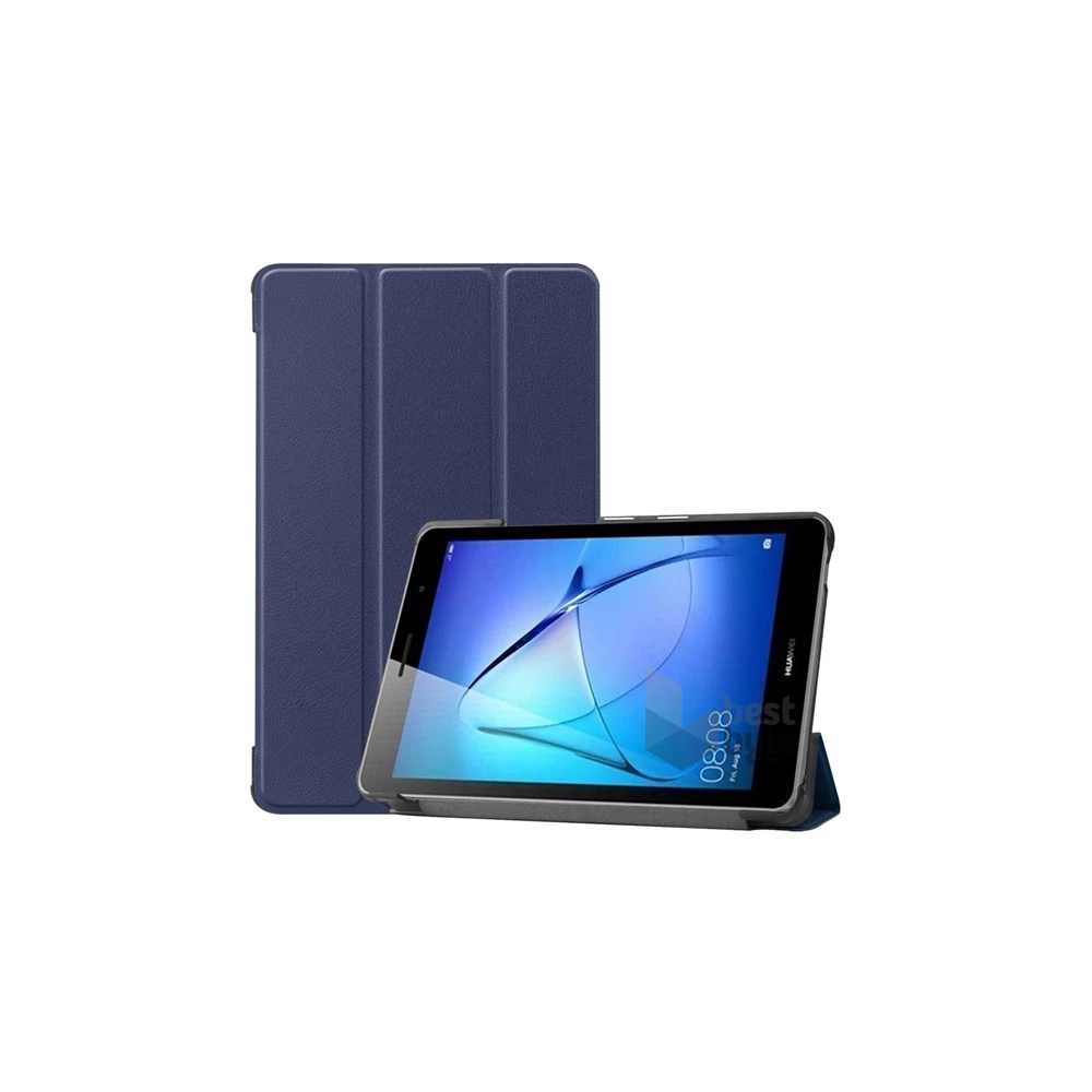GIGAPACK GP-97422 Huawei MatePad T8 WIFI / MatePad T8 LTE sötétkék bőr hatású tablet tok