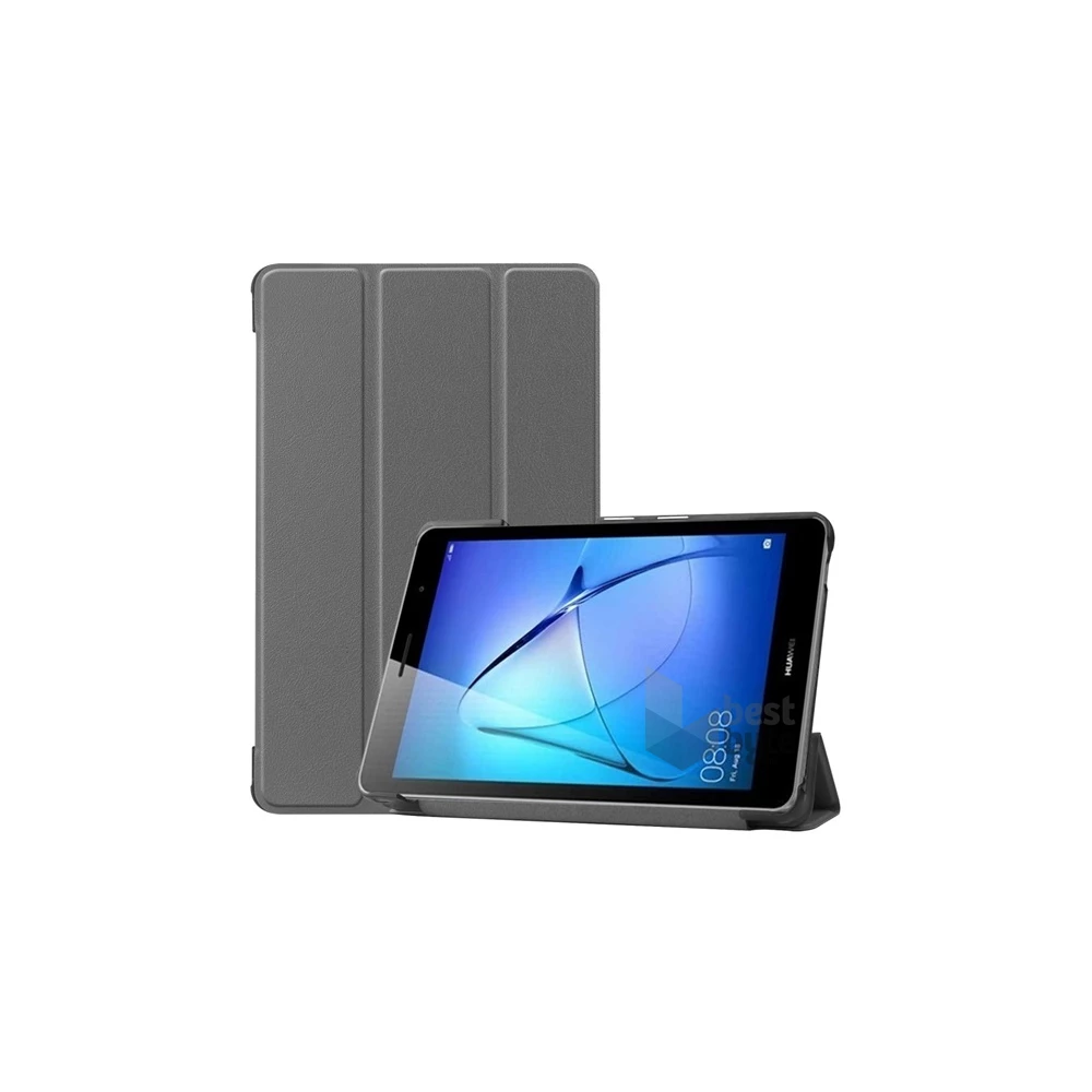 GIGAPACK GP-97426 Huawei MatePad T8 WIFI / MatePad T8 LTE szürke bőr hatású tablet tok