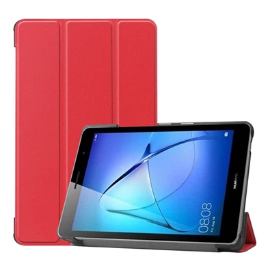 GIGAPACK GP-97432 Huawei MatePad T8 WIFI / MatePad T8 LTE piros bőr hatású tablet tok