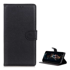 GIGAPACK GP-99357 LG Velvet 5G (G900N) / 4G (G910E) fekete bőr hatású oldalra nyíló tok