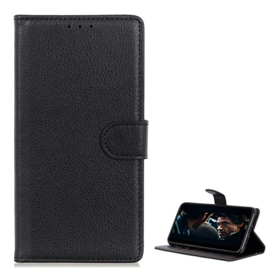 GIGAPACK GP-99357 LG Velvet 5G (G900N) / 4G (G910E) fekete bőr hatású oldalra nyíló tok