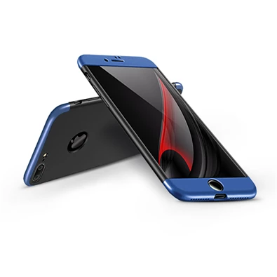 GKK GK0050 3in1 iPhone 7+ Logo fekete-kék három részből álló védőtok
