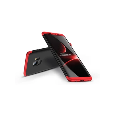 GKK GK0138 3in1 Samsung G960 S9 fekete-piros három részből álló védőtok