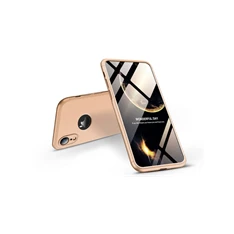 GKK GK0281 3in1 iPhone XR Logo arany három részből álló védőtok
