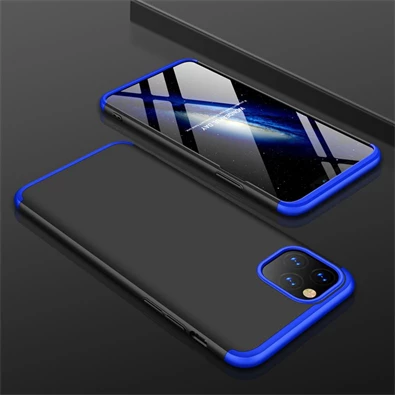 GKK GK0512 Apple iPhone 11 Pro Max hátlap - GKK 360 Full Protection 3in1 - fekete/kék