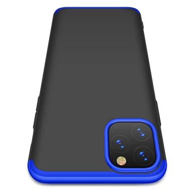 GKK GK0512 Apple iPhone 11 Pro Max hátlap - GKK 360 Full Protection 3in1 - fekete/kék