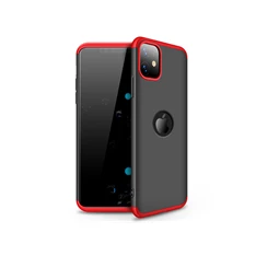GKK GK0528 3in1 iPhone 11 Logo fekete-piros három részből álló védőtok