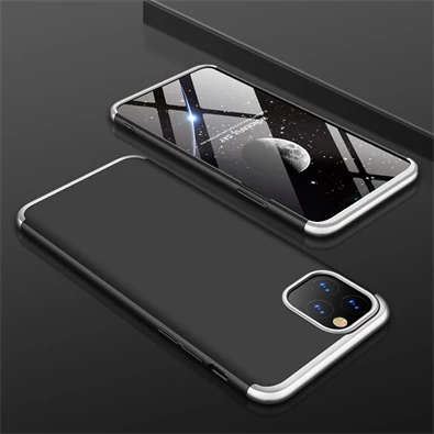 GKK GK0558 Apple iPhone 11 Pro hátlap - GKK 360 Full Protection 3in1 - fekete/ezüst