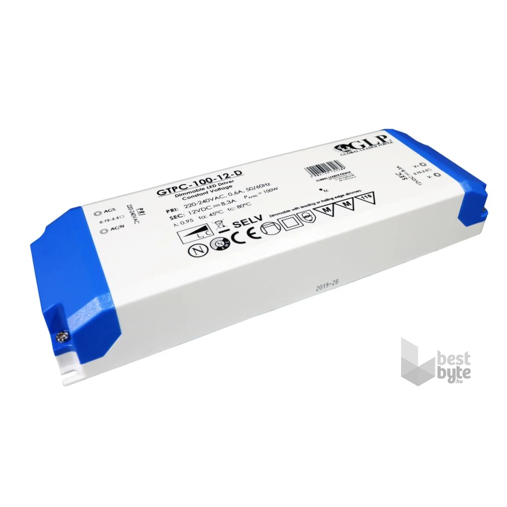 GLP GTPC-100-12-D 12V/8.3A 100W IP20 LED tápegység