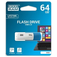 GOODRAM 64GB USB2.0 UCO2 Kék-fehér (UCO2-0640MXR11) Flash Drive