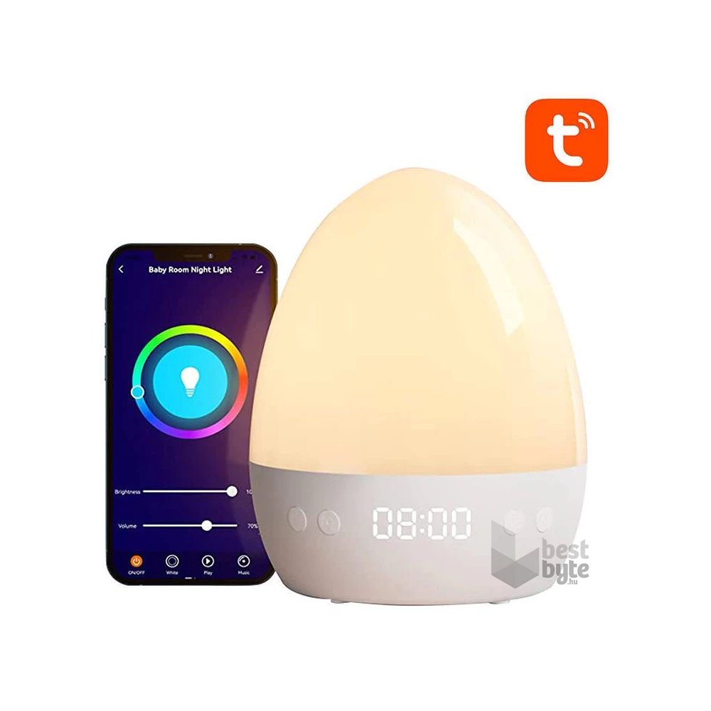 GOSUND LB2S Tuya WiFi RGBW 16M intelligens éjszakai lámpa,