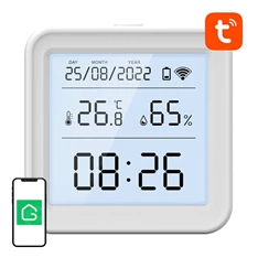 GOSUND S6 Intelligens hőmérséklet- és páratartalom-érzékelő Wi-Fi (LCD kijelző, háttérvilágítás)