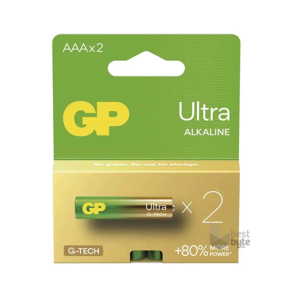 GP B02112 Ultra alkáli elem AAA (LR03) 2db/bliszter