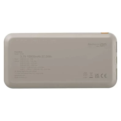 GP B+ Series, 10 000 mAh, 15 W, bézs powerbank
