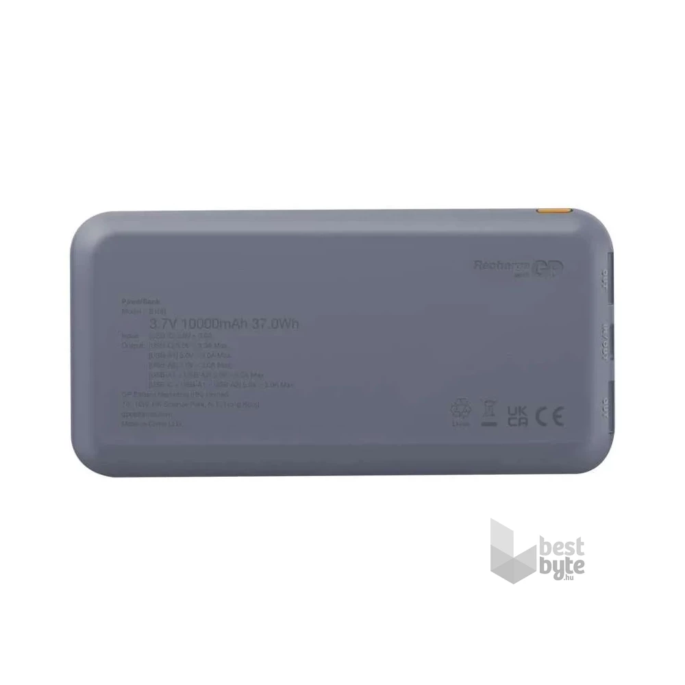 GP B+ Series, 10 000 mAh, 15 W, kék powerbank