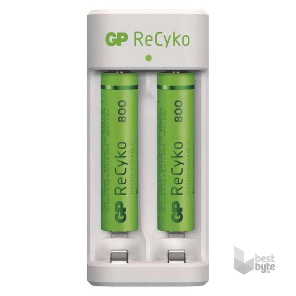 GP Eco E211 Akkutöltő + 2×AAA GP ReCyko 800