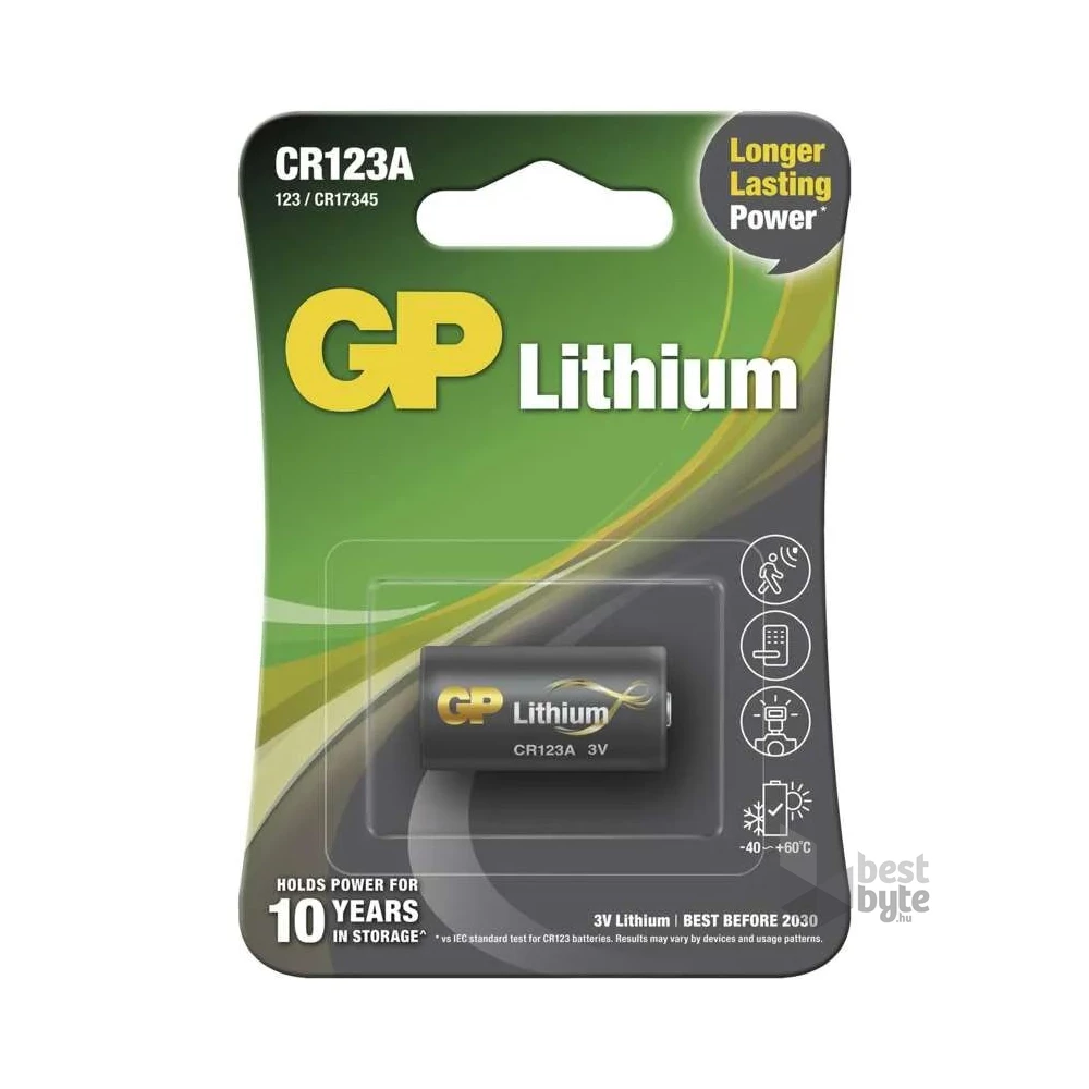 GP Lítium elem CR123A 1db/bliszter