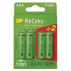 GP ReCyko AA/HR6/2100mAh/6db ceruza akkumulátor