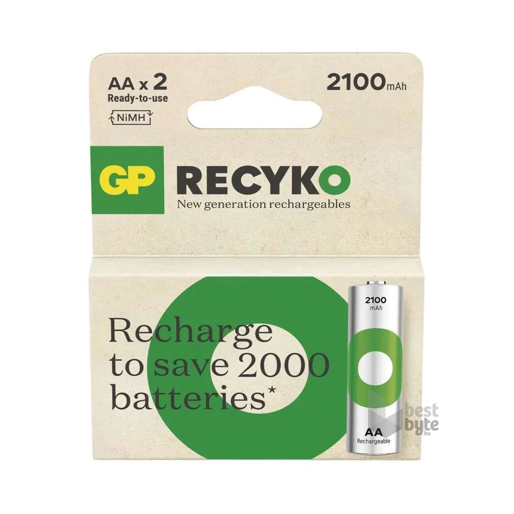 GP ReCyko NiMH Akkumulátor HR6 (AA) 2100mAh 2db