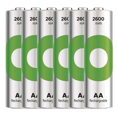 GP ReCyko NiMH Akkumulátor HR6 (AA) 2600mAh 6db