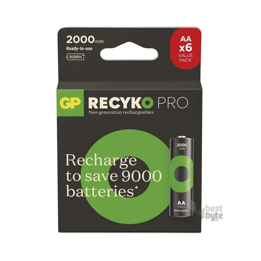 GP ReCyko Pro NiMH Akkumulátor HR6 (AA) 6db
