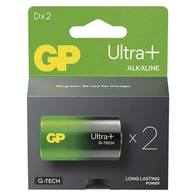 GP B03412 Ultra Plus D (LR20) alkáli elem 2db