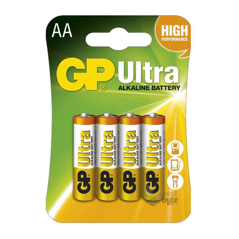 GP B1921 Ultra alkái AA (LR6) ceruza elem 4db/bliszter