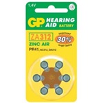 GP Hearing Aid ZA312 (7002ZD, PR41) Cink-levegő hallókészülék elem 6db/bliszter