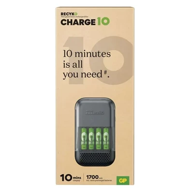 GP akkumulátor töltő Charge 10 S491 + 4×AA
