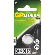 GP CR2016 lítium gombelem 1db/bliszter