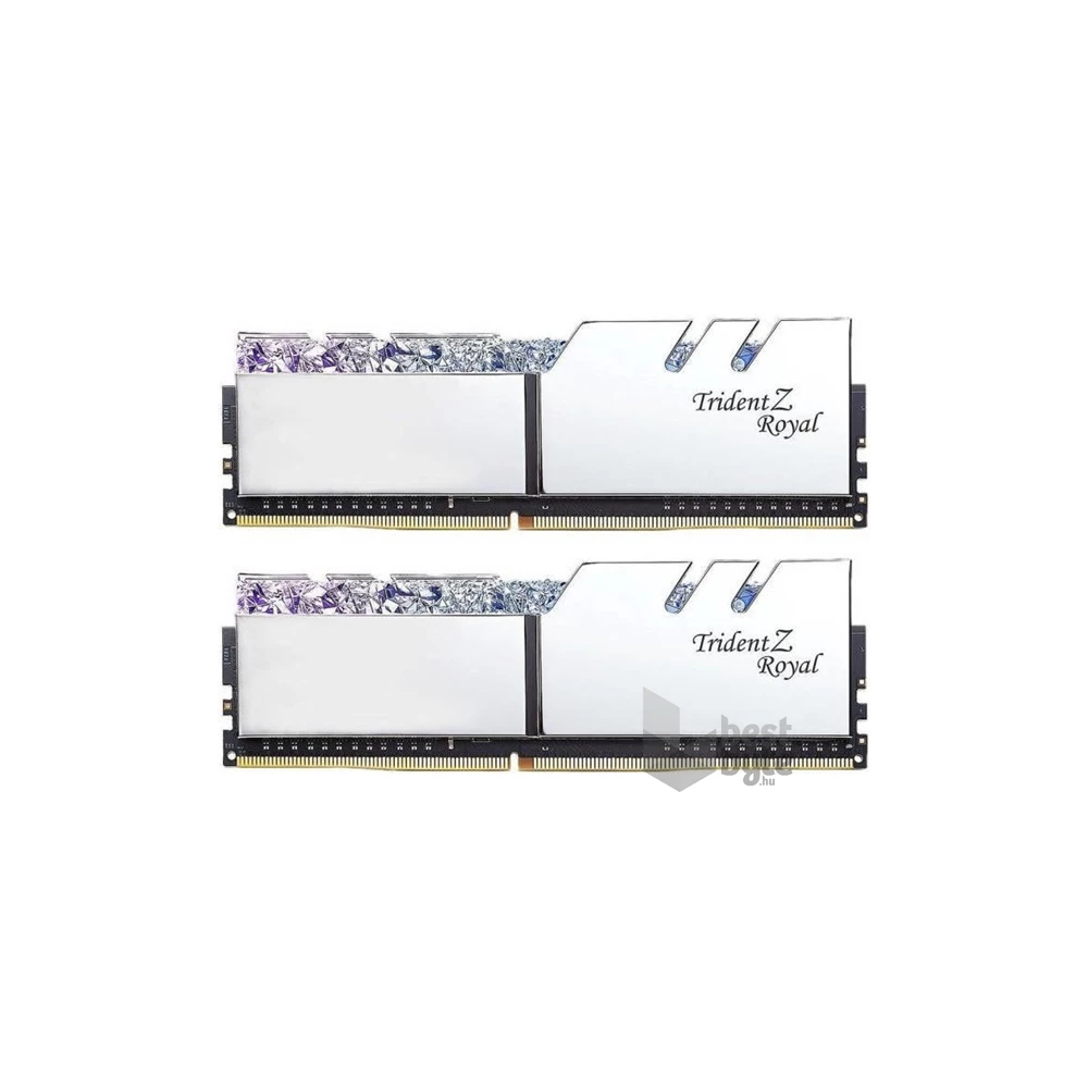 G.Skill 32GB/3200Mhz DDR-4 Trident Z Royal (Kit! 2db 16GB) (F4-3200C16D-32GTRS) memória