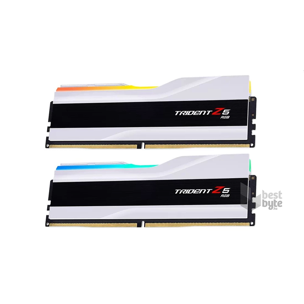 G.Skill 96GB 6400MHz DDR-5 Trident Z5 RGB Intel XMP White (Kit! 2db 48GB) (F5-6400J3239F48GX2-TZ5RW) memória