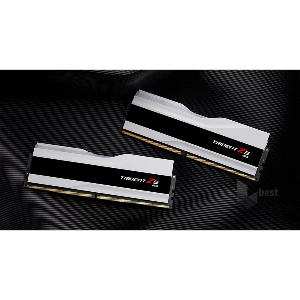 G.Skill 96GB 6400MHz DDR-5 Trident Z5 RGB Intel XMP White (Kit! 2db 48GB) (F5-6400J3239F48GX2-TZ5RW) memória