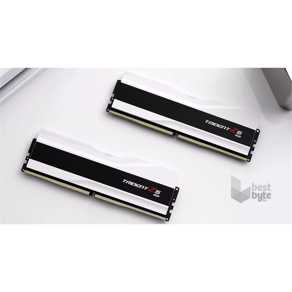 G.Skill 96GB 6400MHz DDR-5 Trident Z5 RGB Intel XMP White (Kit! 2db 48GB) (F5-6400J3239F48GX2-TZ5RW) memória