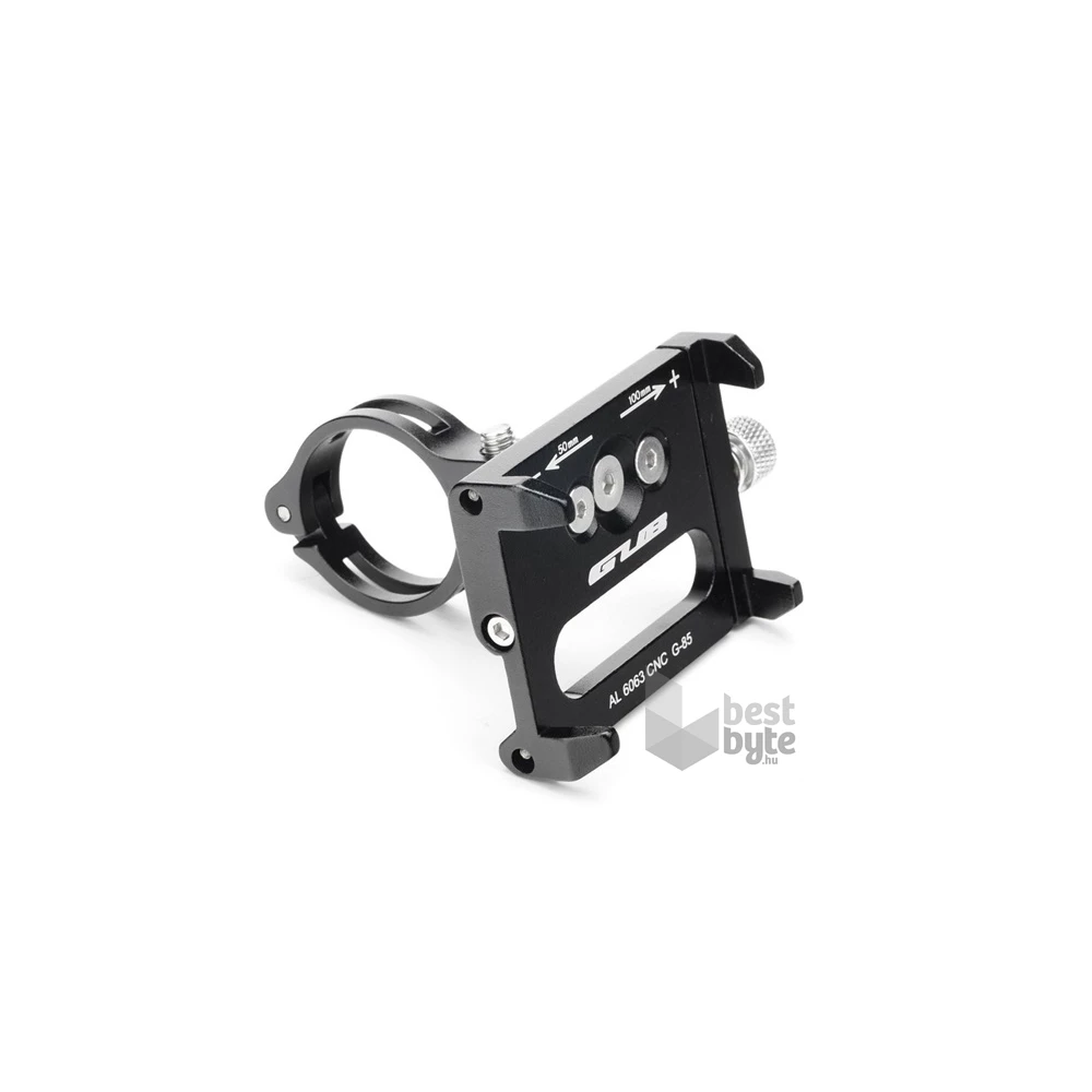 GUB G-85 / G85 S univerzális 4-6,7" fekete kerékpáros telefontartó