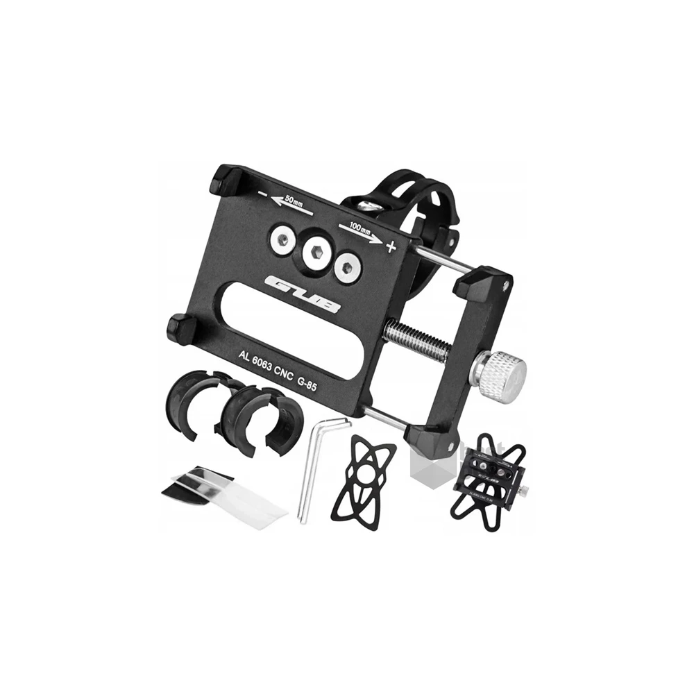 GUB G-85 / G85 S univerzális 4-6,7" fekete kerékpáros telefontartó