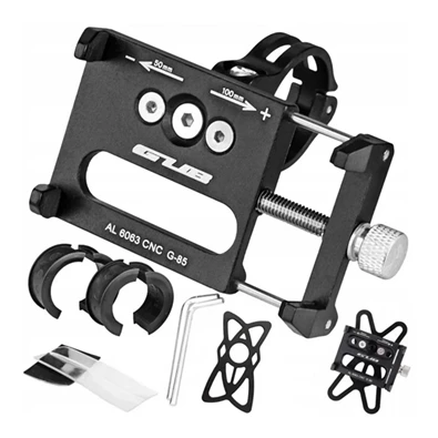 GUB G-85 / G85 S univerzális 4-6,7" fekete kerékpáros telefontartó