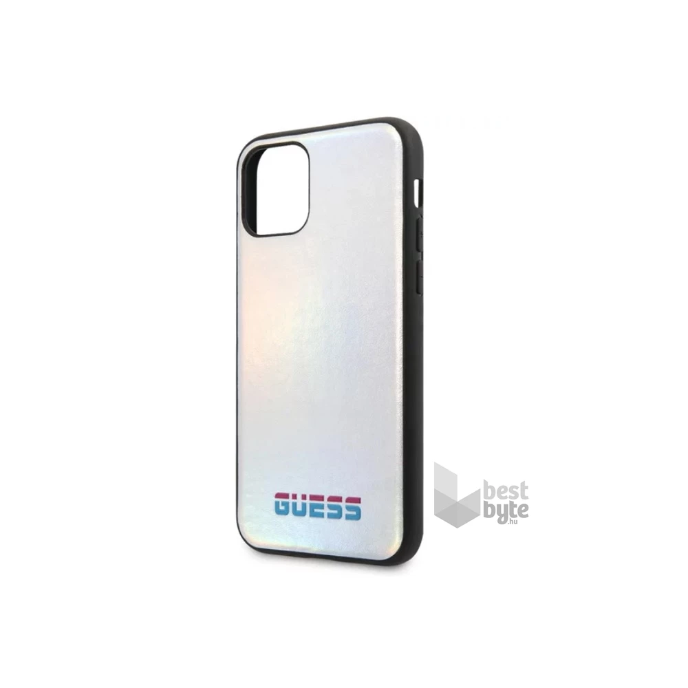 GUESS iPhone 11 Pro Max színváltó ezüst kemény tok