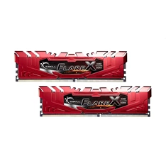 G.Skill 16GB 2400MHz DDR-4 Flare X AMD Red (Kit! 2db 8GB) (F4-2400C15D-16GFXR) memória
