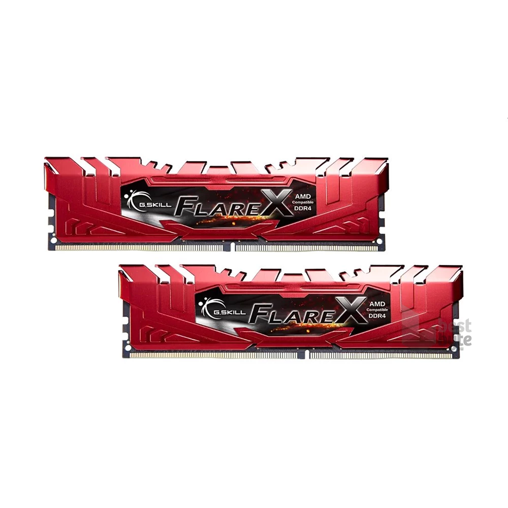 G.Skill 16GB 2400MHz DDR-4 Flare X AMD Red (Kit! 2db 8GB) (F4-2400C15D-16GFXR) memória