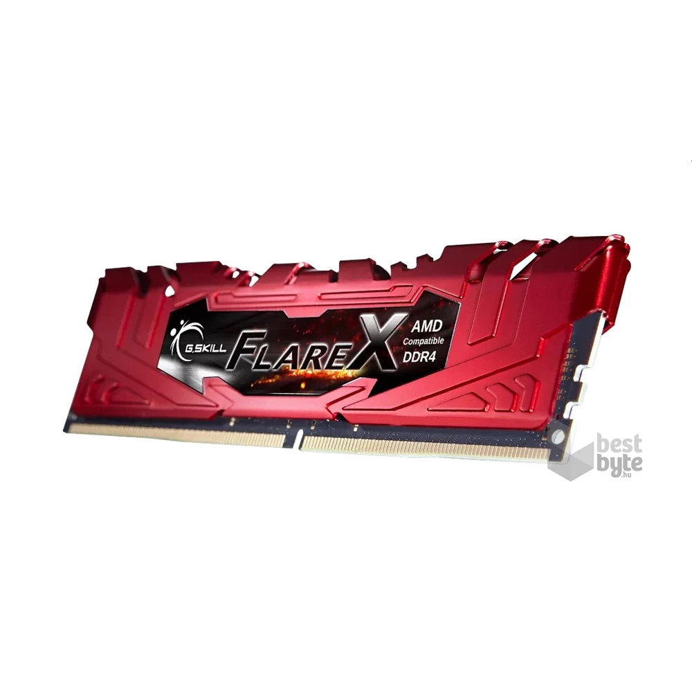 G.Skill 16GB 2400MHz DDR-4 Flare X AMD Red (Kit! 2db 8GB) (F4-2400C15D-16GFXR) memória