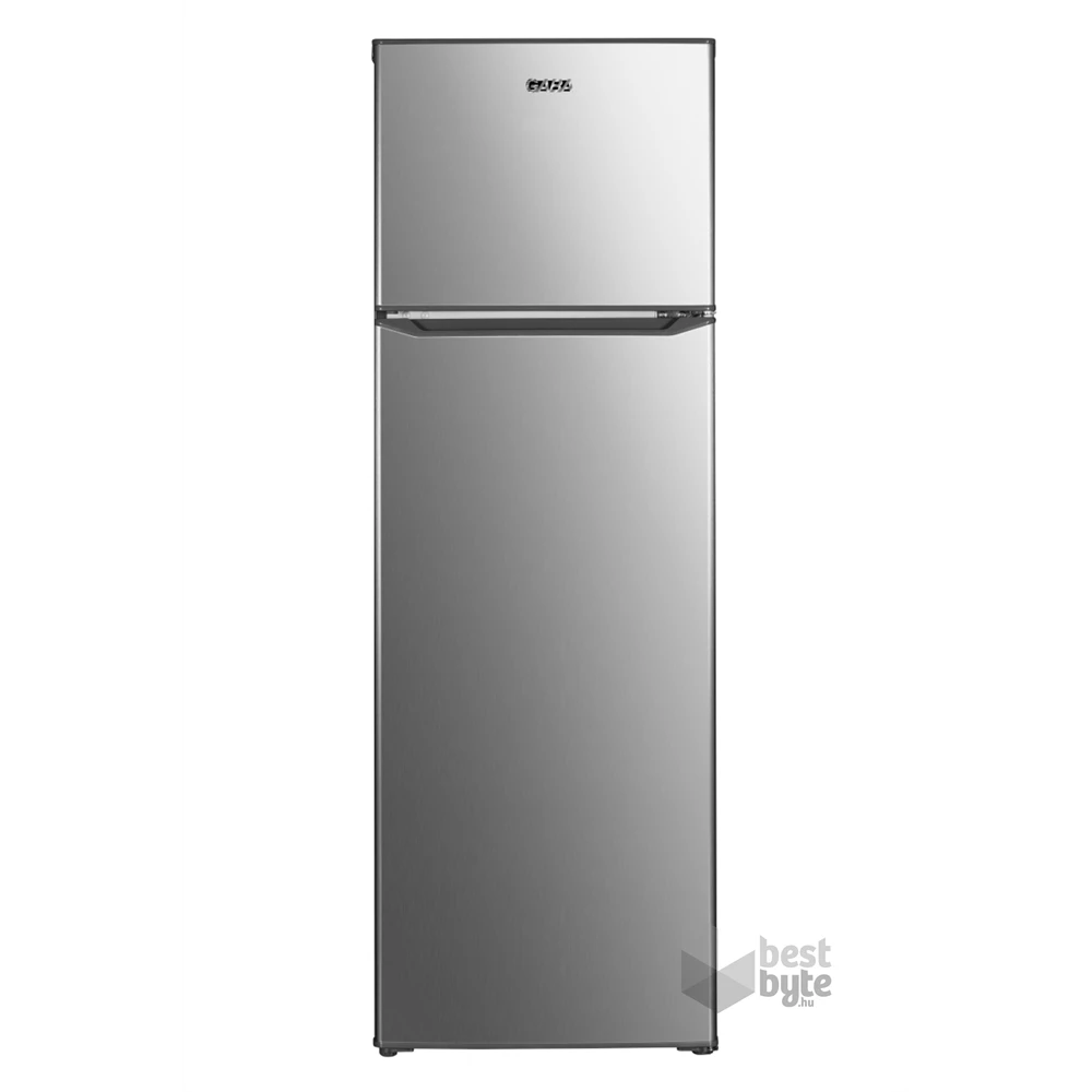 Gaba GH-240X 248 L inox, felülfagyasztós, Hűtő:198L, Fagyasztó:50L, hűtőszekrény