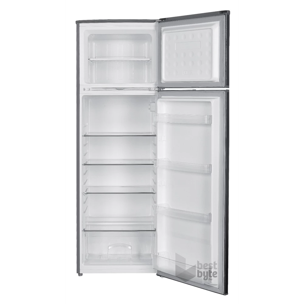 Gaba GH-240X 248 L inox, felülfagyasztós, Hűtő:198L, Fagyasztó:50L, hűtőszekrény