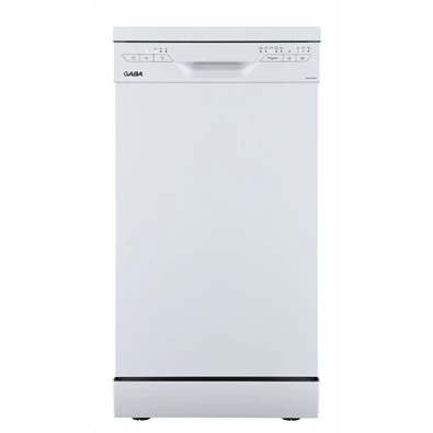 Gaba GMDW-45W fehér, programok száma: 5, szabadonálló, 10 terítékes mosogatógép