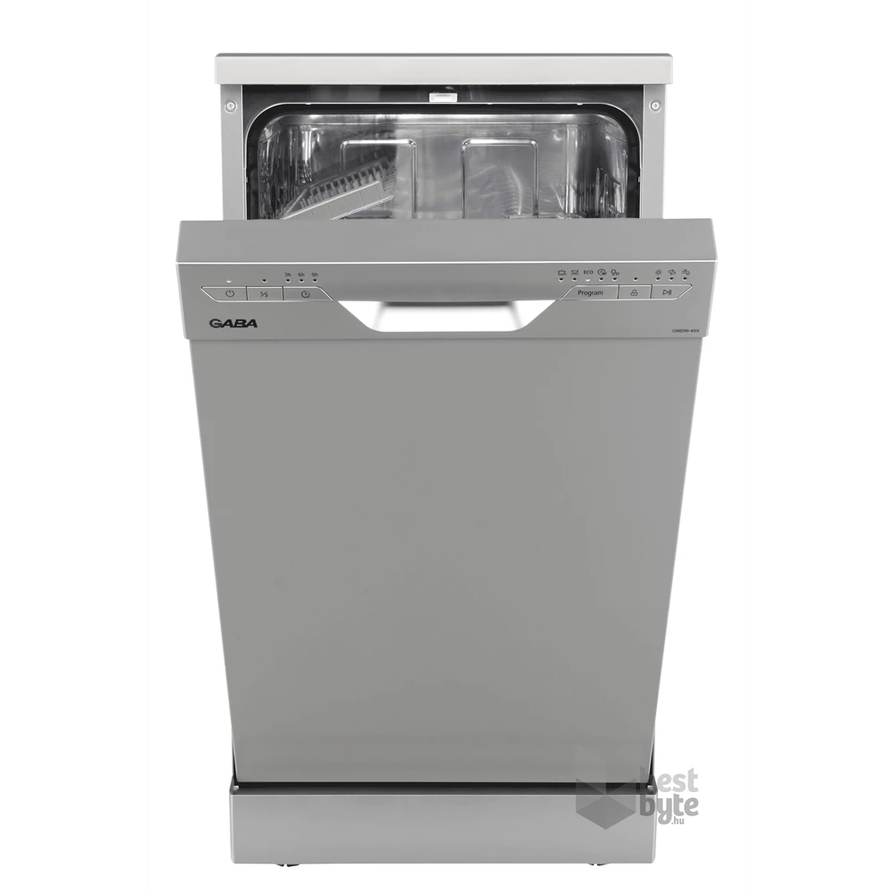 Gaba GMDW-45X inox, programok száma: 5, szabadonálló, 10 terítékes mosogatógép