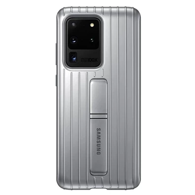 Galaxy EF-RG988CSEGEU S20 Ultra kitámasztós ezüst ütésálló hátlap