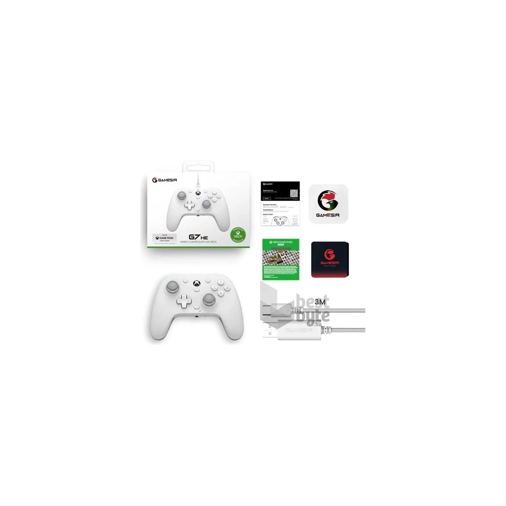 GameSir G7 HE Xbox Series X/S/Xbox One/PC vezetékes fehér kontroller
