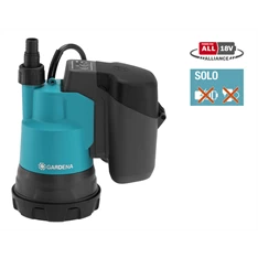 Gardena 2000/2 18V P4A akkumulátor nélkül tiszta vízhez akkumulátoros merülőszivattyú Gardena 2000/2 18V P4A akkumulátor nélkül tiszta vízhez akkumulátoros merülőszivattyú