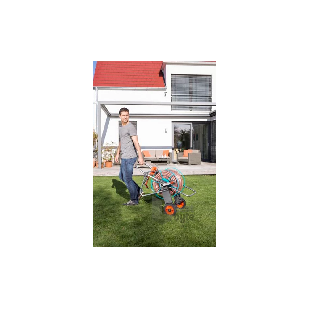Gardena 2674-20 100 m-hez fém tömlőskocsi