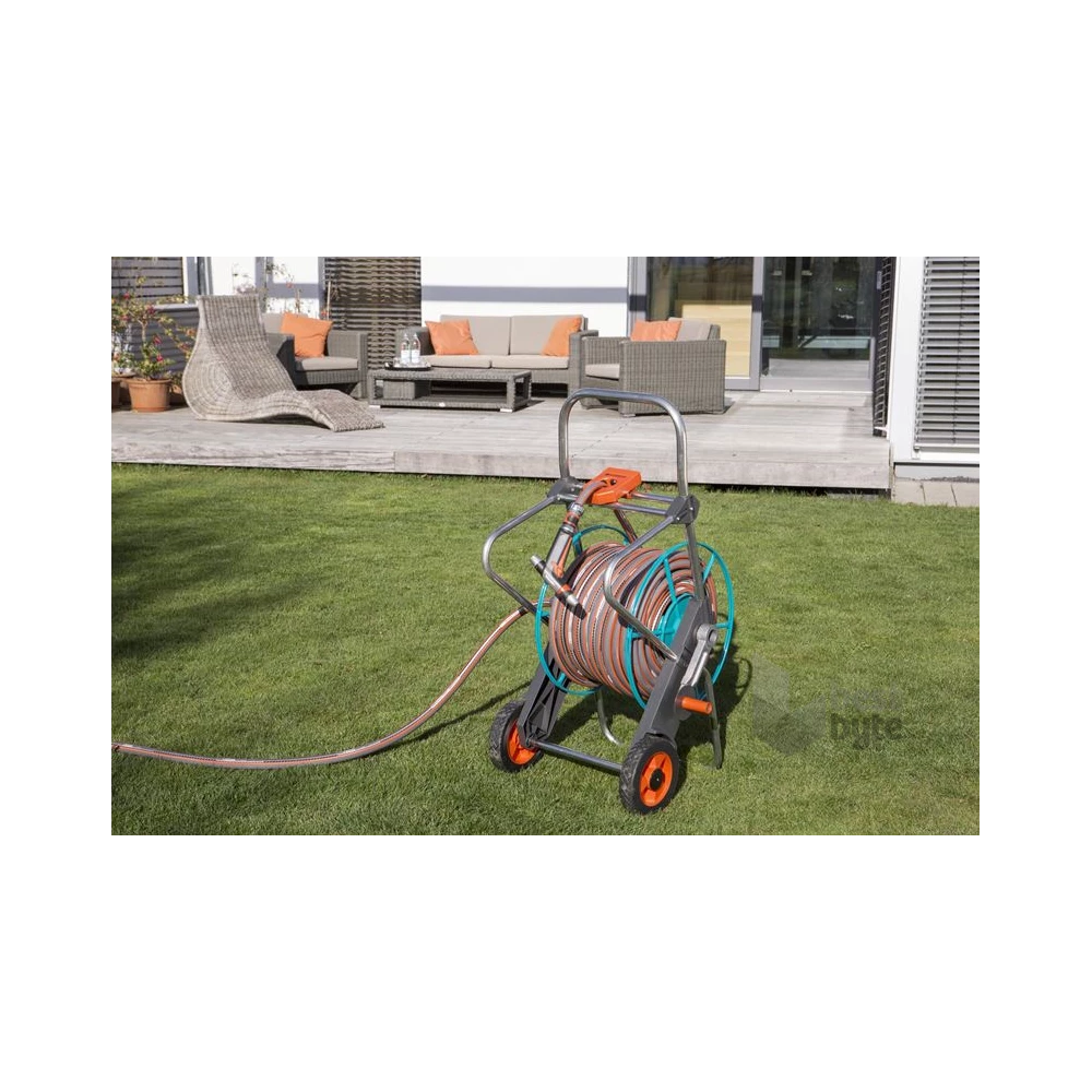 Gardena 2674-20 100 m-hez fém tömlőskocsi